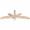Ekena Millwork Alberta Smooth Timber Gable Bracket, Douglas Fir, 60"W x 25"H x 3 1/2"D x 3 1/2"F, 10/12 Pitch GBW060X25X0404ALB00SDF - alternate 4